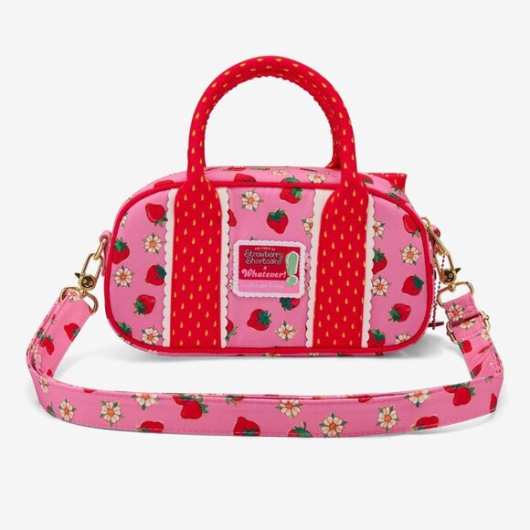 Whatever! Makes You Happy Strawberry Shortcake Mini Duffle CrossBody Bag BNWT - Picture 3 of 11